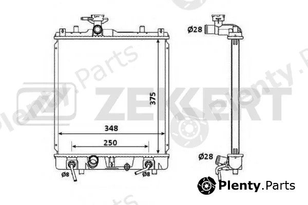 Zekkert MK-1202 — Radiator, engine cooling