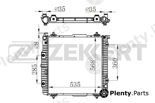 Zekkert MK-1565 — Radiator, engine cooling