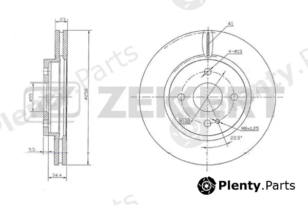 Zekkert BS-5656 — Brake Disc