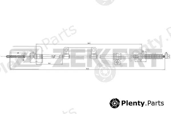 Zekkert BZ-1004 — Cable Pull, parking brake