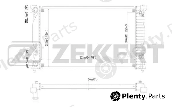 Zekkert MK-1431 — Radiator, engine cooling