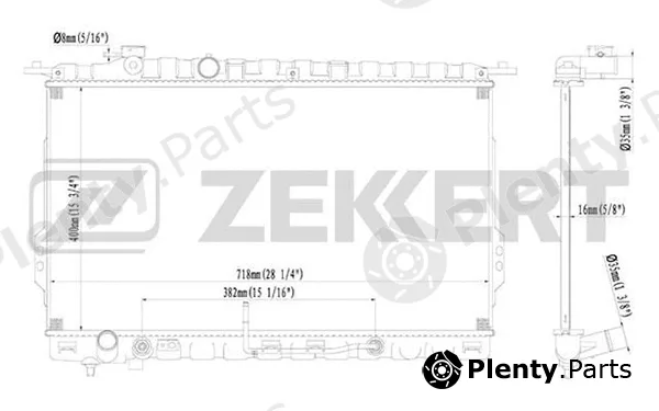 Zekkert MK-1120 — Radiator, engine cooling