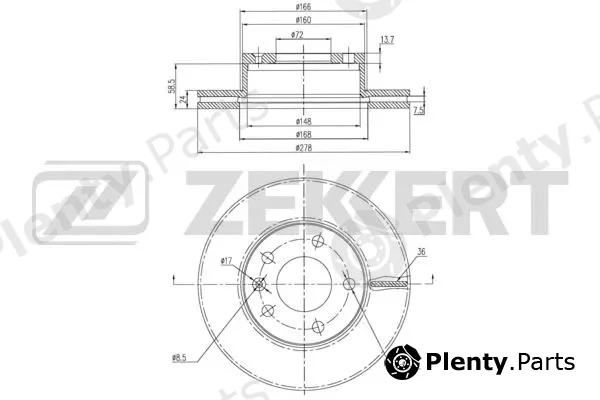 Zekkert BS-6343 — Brake Disc