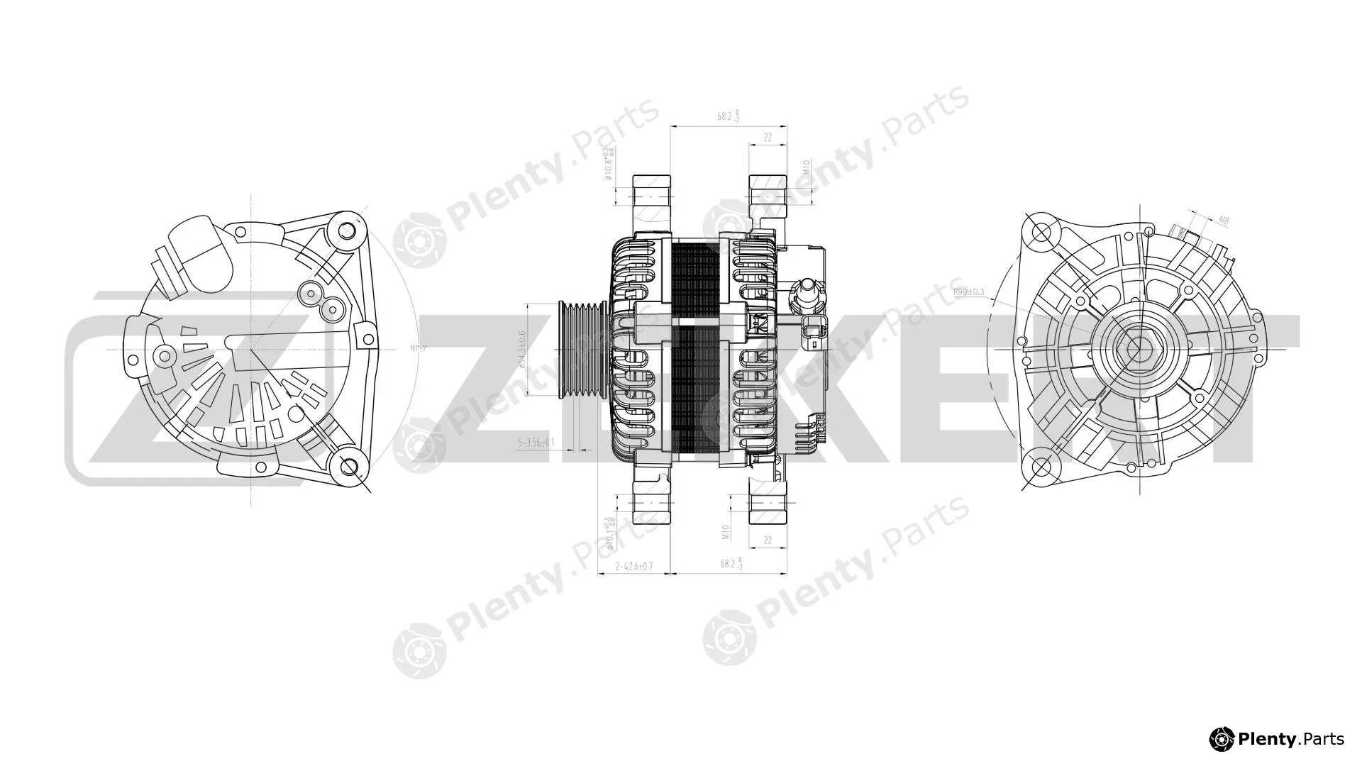Zekkert GE-1001 — Alternator