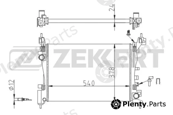 Zekkert MK-1559 — Radiator, engine cooling
