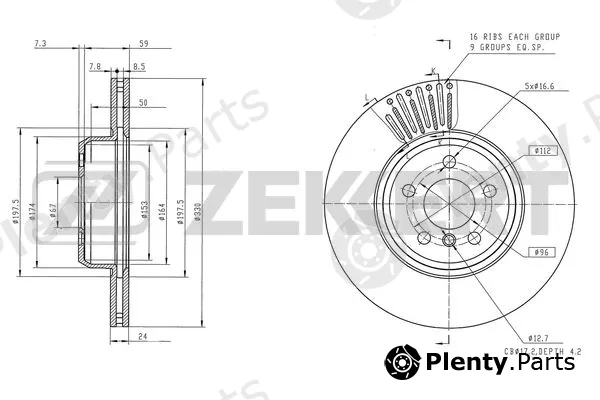 Zekkert BS-6552 — Brake Disc
