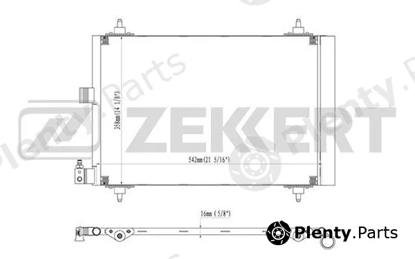 Zekkert MK-3017 — Condenser, air conditioning