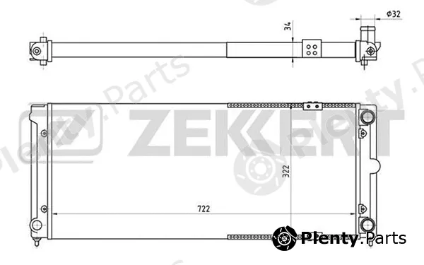 Zekkert MK-1031 — Radiator, engine cooling