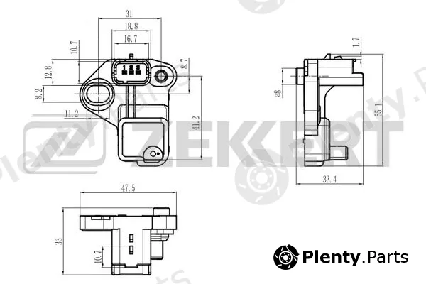 Zekkert SE-4107 — Sensor, crankshaft pulse