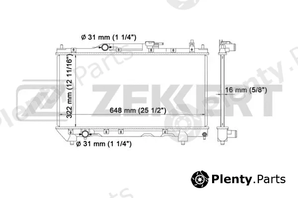 Zekkert MK-1109 — Radiator, engine cooling