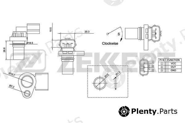 Zekkert SE-4026 — Sensor, crankshaft pulse