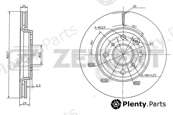 Zekkert BS-5415 — Brake Disc