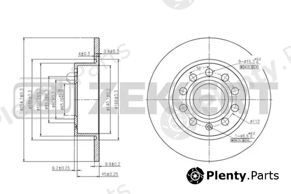 Zekkert BS-5044 — Brake Disc