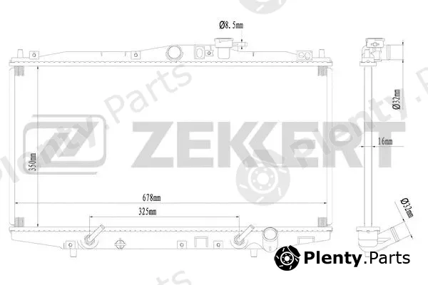 Zekkert MK-1589 — Radiator, engine cooling