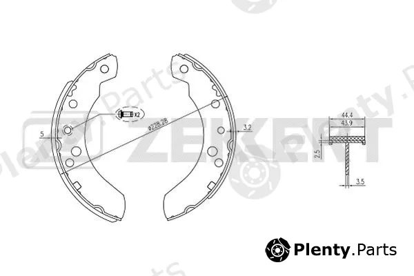 Zekkert BK-4001 — Brake Shoe Set