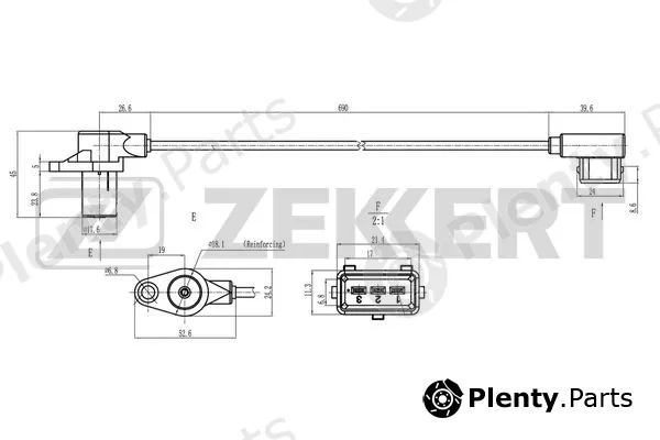 Zekkert SE-4073 — Sensor, crankshaft pulse