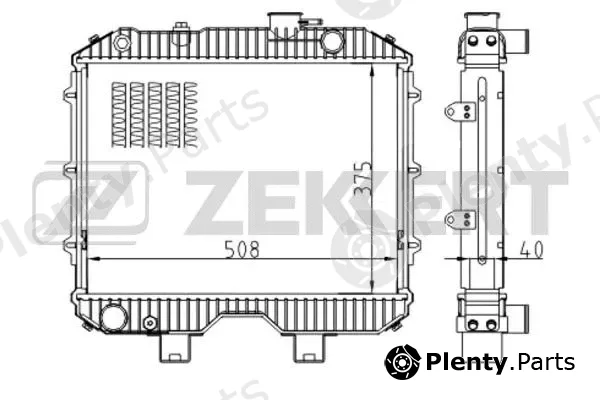 Zekkert MK-1523 — Radiator, engine cooling