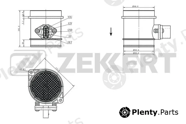 Zekkert SE-1066 — Sensor, intake manifold pressure