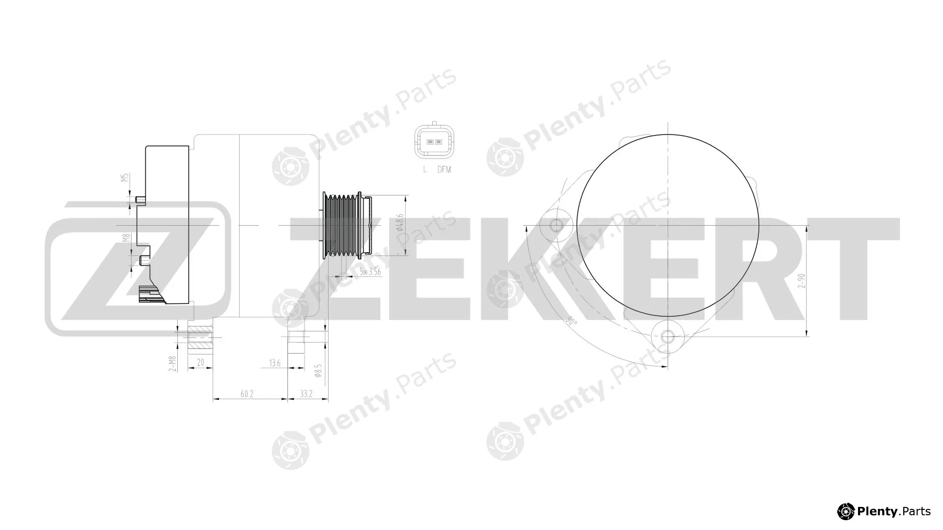 Zekkert GE-1003 — Alternator