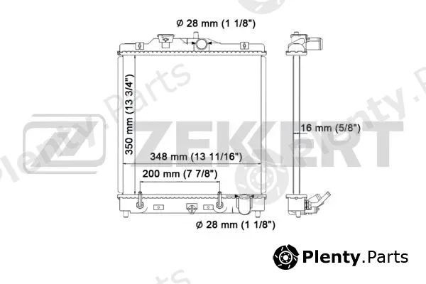 Zekkert MK-1320 — Radiator, engine cooling