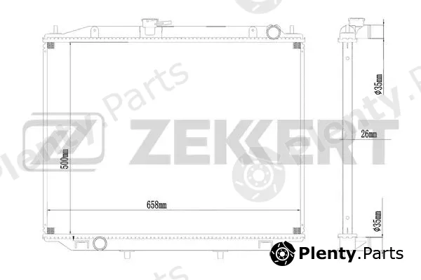Zekkert MK-1016 — Radiator, engine cooling
