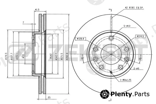 Zekkert BS-5389B — Brake Disc