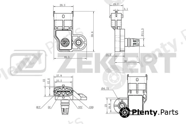 Zekkert SE-2023 — Mass Air Flow Sensor