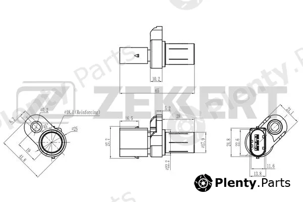Zekkert SE-4096 — Sensor, crankshaft pulse