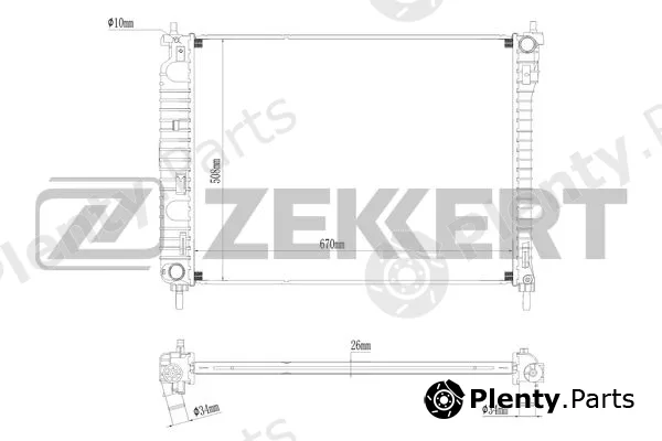 Zekkert MK-1277 — Radiator, engine cooling