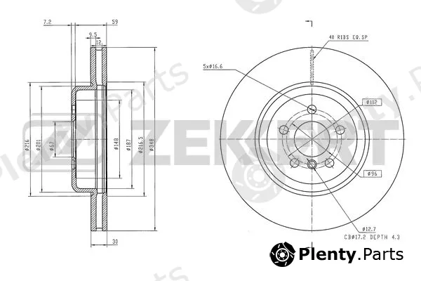Zekkert BS-6604 — Brake Disc