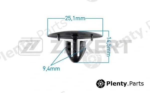 Zekkert BE-2293 — Clip, trim/protection strip