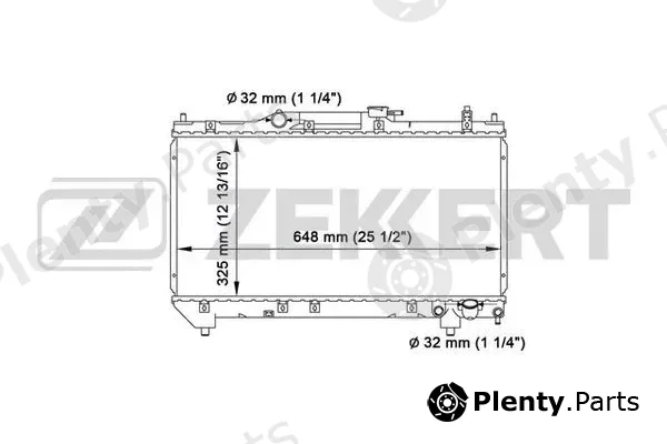 Zekkert MK-1547 — Radiator, engine cooling