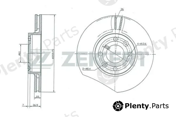 Zekkert BS-5231 — Brake Disc