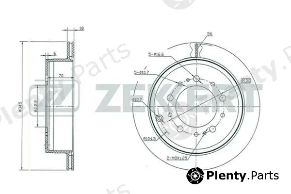 Zekkert BS-5244 — Brake Disc