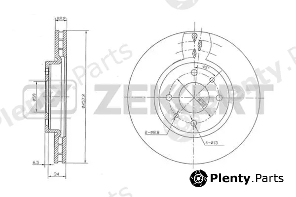 Zekkert BS-5086 — Brake Disc
