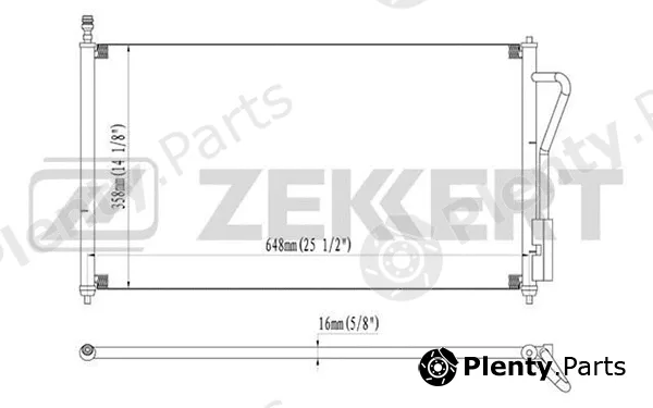Zekkert MK-3031 — Condenser, air conditioning