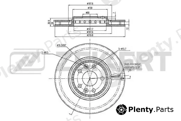 Zekkert BS-5975 — Brake Disc