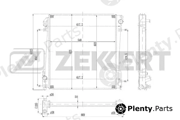 Zekkert MK-1578 — Radiator, engine cooling