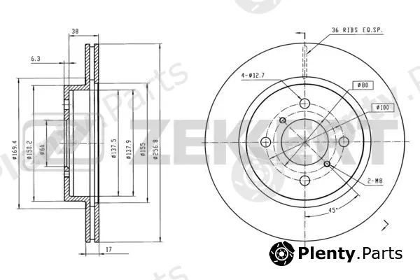 Zekkert BS-6079 — Brake Disc