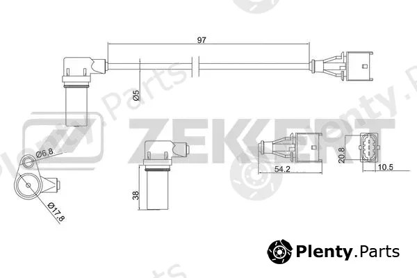 Zekkert SE-4033 — Sensor, crankshaft pulse