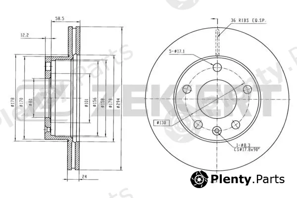 Zekkert BS-5423 — Brake Disc