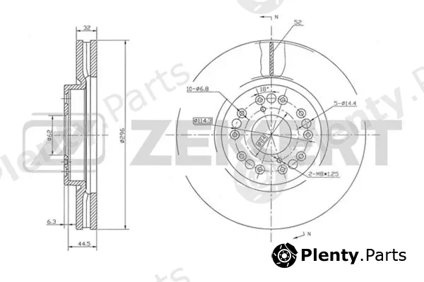 Zekkert BS-5498 — Brake Disc