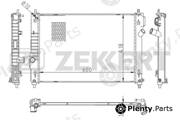 Zekkert MK-1554 — Radiator, engine cooling
