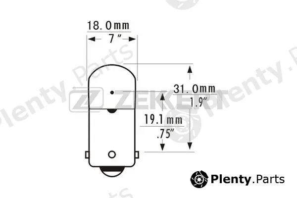 Zekkert LP-1034 — Bulb, licence plate light