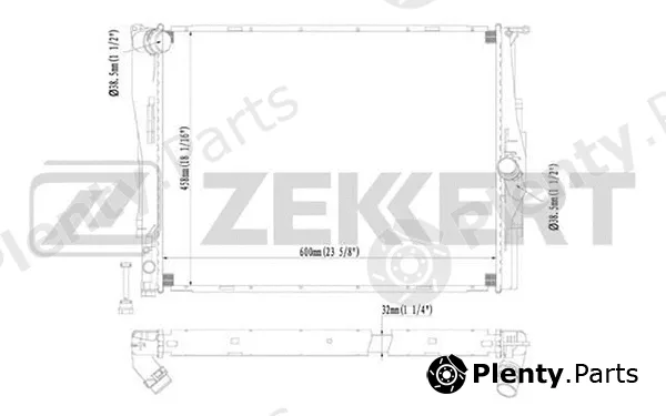 Zekkert MK-1237 — Radiator, engine cooling