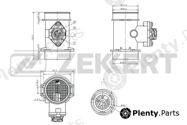 Zekkert SE-1059 — Mass Air Flow Sensor