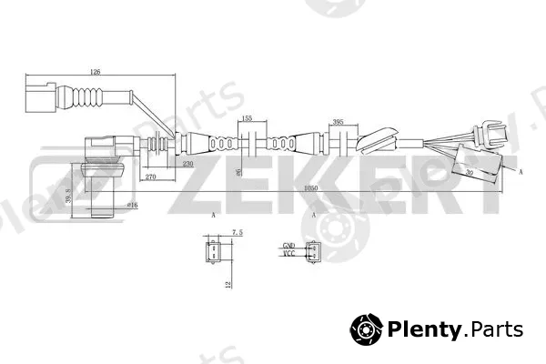 Zekkert SE-6002 — Sensor, wheel speed