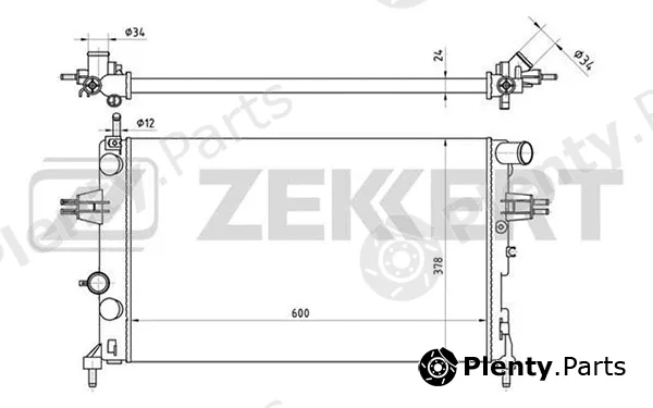 Zekkert MK-1114 — Radiator, engine cooling