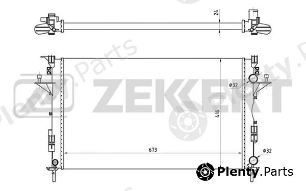 Zekkert MK-1429 — Radiator, engine cooling