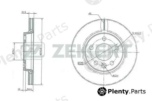 Zekkert BS-5356 — Brake Disc